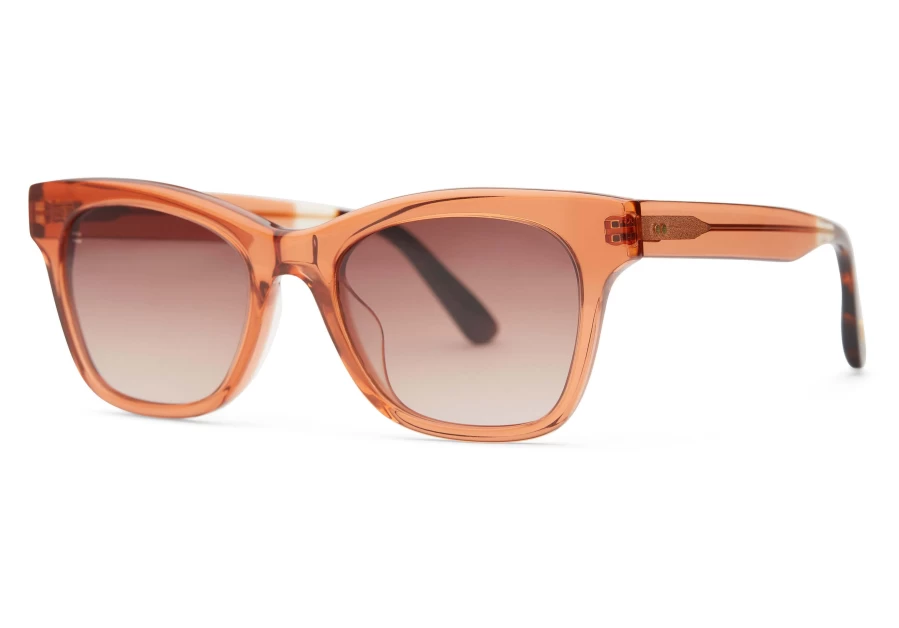 TOMS Margot Terracotta Crystal Brown Handcrafted Sunglasses – Artisan Crafted Stylish Shades