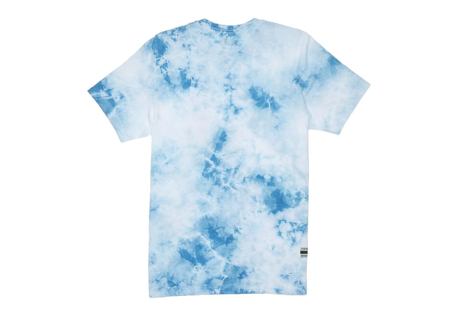 TOMS Tie-Dye Short Sleeve Crewneck T-Shirt with Logo Print