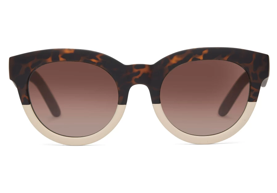 TOMS Tortoise Brown Oatmilk Fade Traveler Sunglasses – Florentin Style