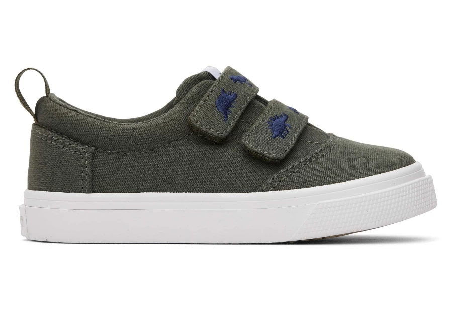 TOMS Sage Dinos Double Strap Toddler Sneakers - Comfortable Kids Walking Shoes