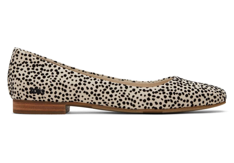 TOMS Women's Briella Print Flat Shoes in Mini Cheetah Pattern - Comfortable Slip-On Loafers