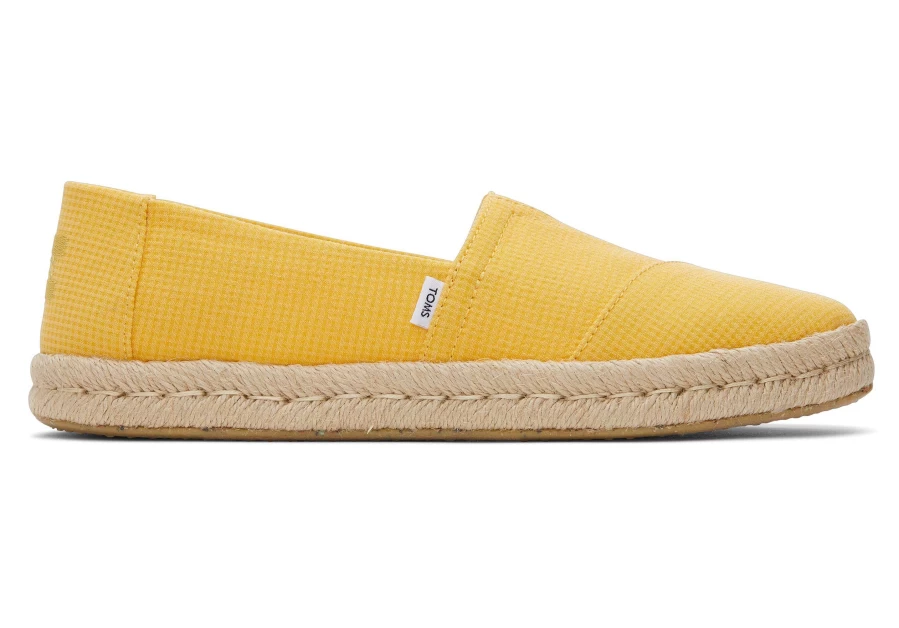 TOMS Alpargata Rope 2.0 Espadrilles in Pineapple Yellow | Comfortable Summer Shoes