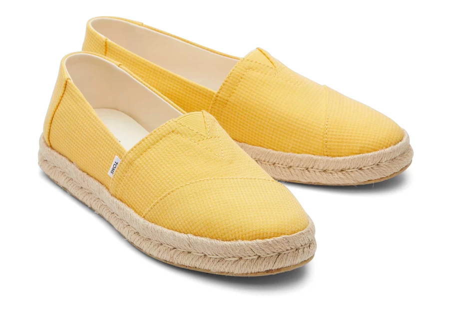 TOMS Alpargata Rope 2.0 Espadrilles in Pineapple Yellow | Comfortable Summer Shoes
