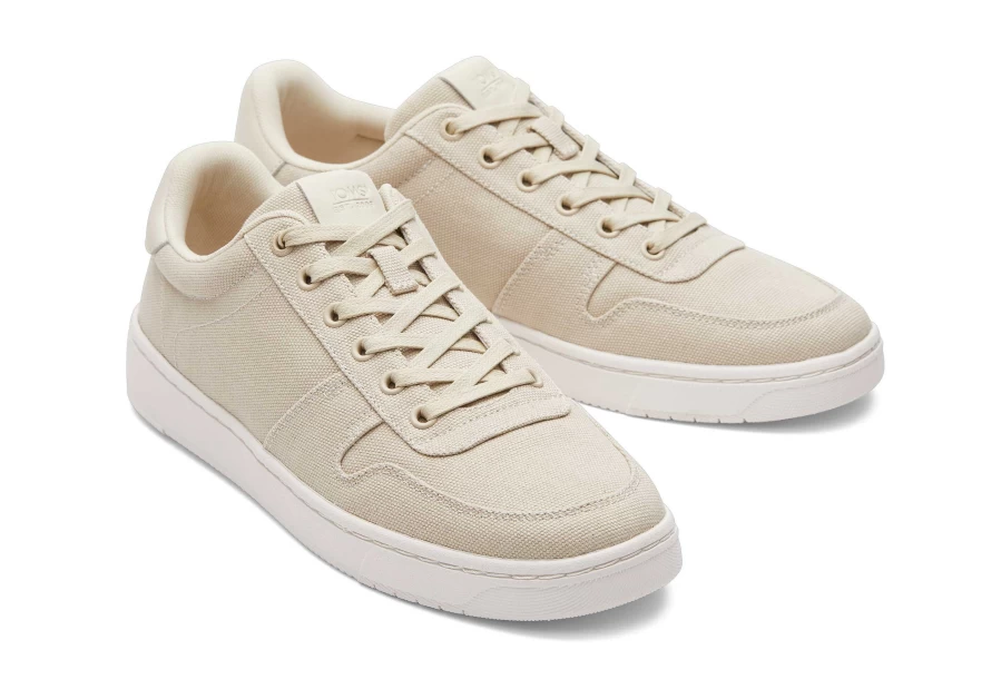TOMS Trvl Lite Fog Court Cream Canvas Sneaker for Men & Women