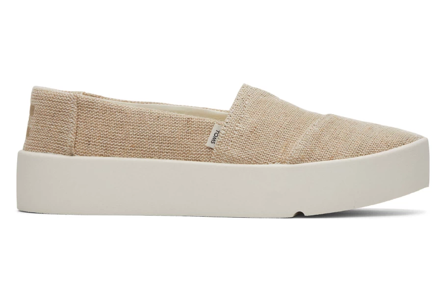 TOMS Verona Slip-On Sneakers in Natural – Comfortable Casual Shoes