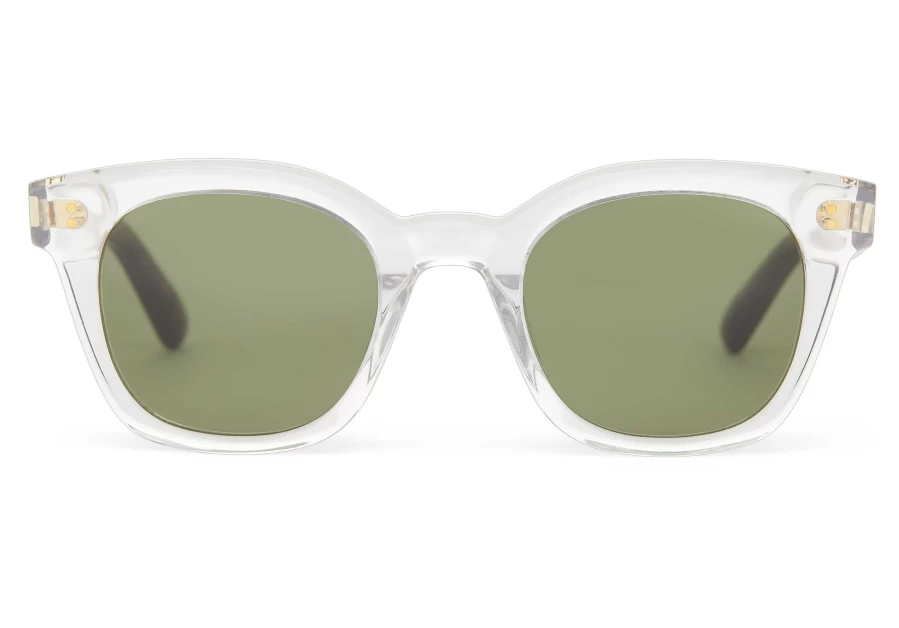 TOMS Vintage Crystal Green Handcrafted Retro Sunglasses – Rome Inspired Vintage Style