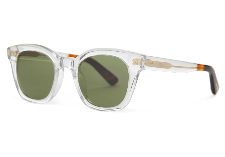 TOMS Vintage Crystal Green Handcrafted Retro Sunglasses – Rome Inspired Vintage Style