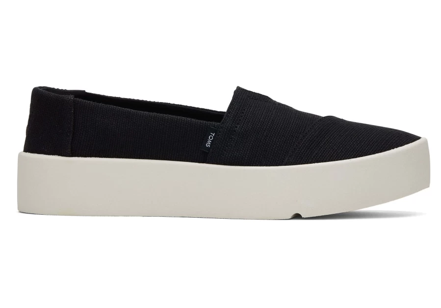 TOMS Verona Slip-On Sneakers for Women - Comfortable Black Casual Shoes