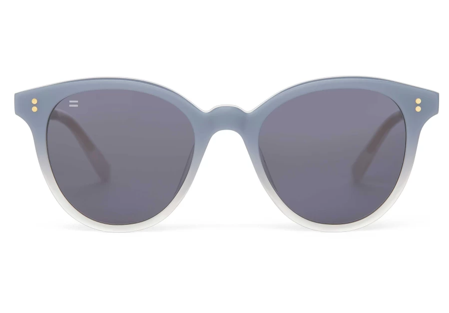 TOMS Handcrafted Aarynchalky Sunglasses - Blue Fade/Grey Lens, Stylish & Durable