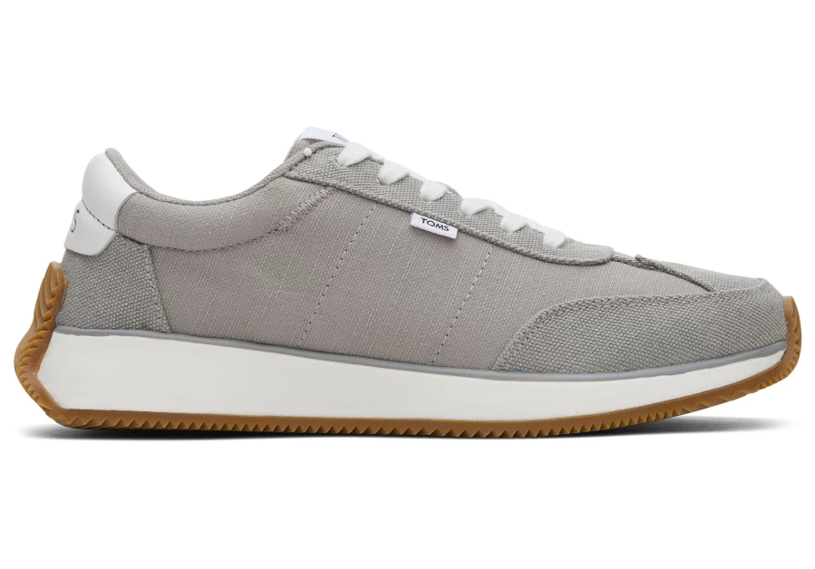TOMS Grey Wyndon Jogger Sneaker for Men - Comfortable Casual Walking Shoes