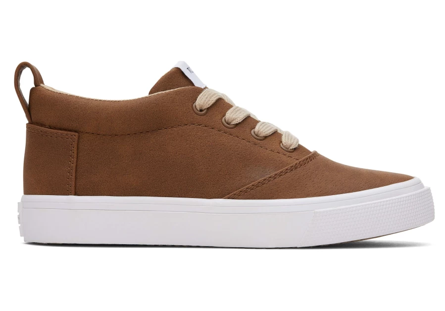 TOMS Youth Fenix Brown Canvas Sneakers for Kids - Comfortable & Stylish