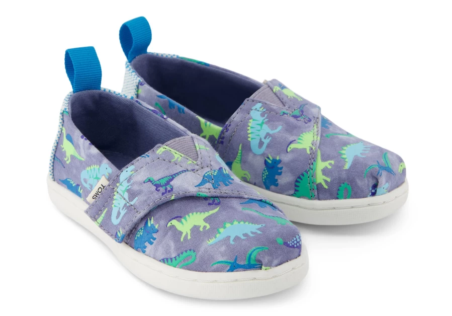 TOMS Alpargata Dino Print Toddler Shoes for Boys and Girls