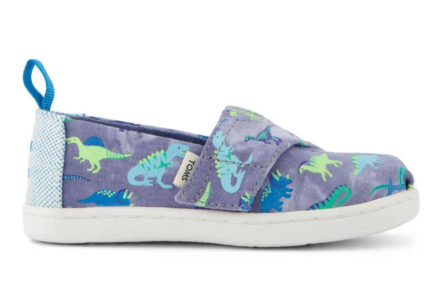 TOMS Alpargata Dino Print Toddler Shoes for Boys and Girls