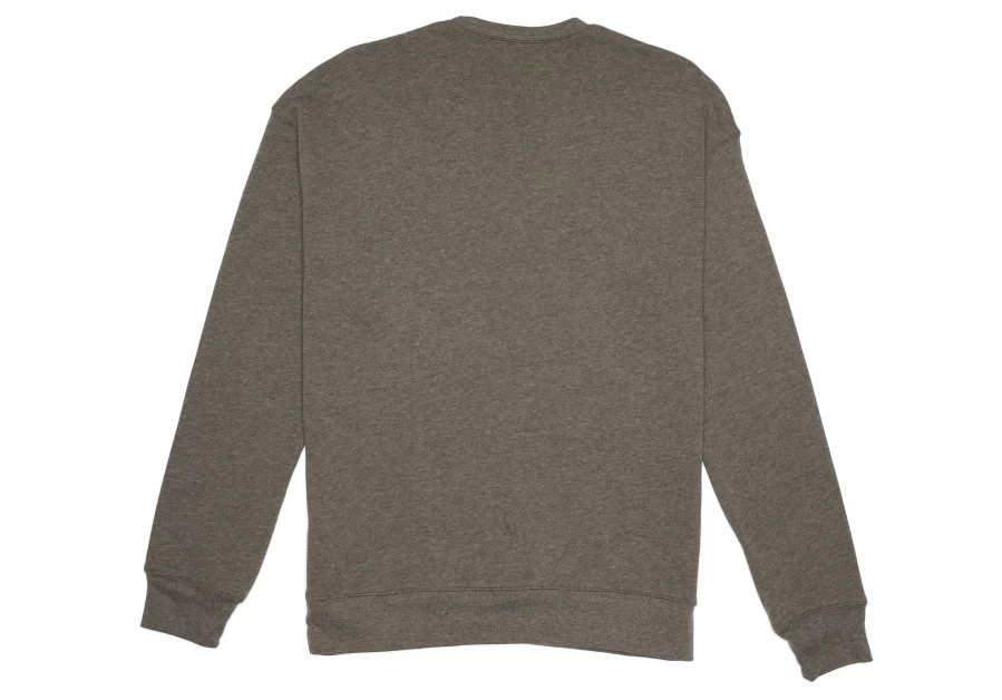 TOMS Dark Heather Grey Fleece Crewneck Sweatshirt for Men & Women - Soft & Comfortable Pullover