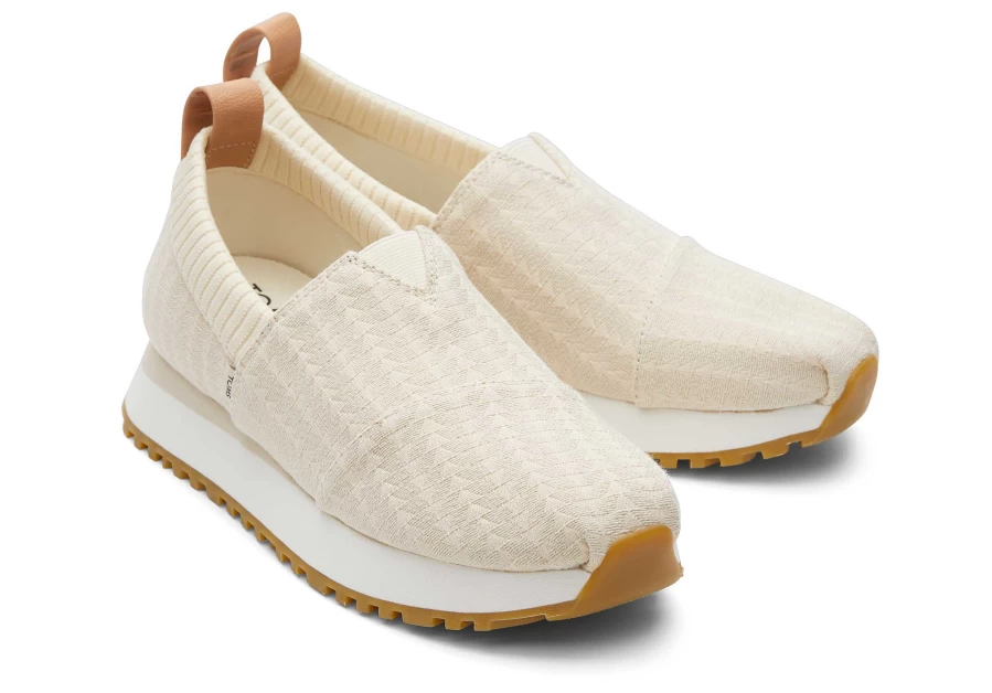 TOMS Resident 2.0 Triangle Natural Woven Sneakers for Men and Women