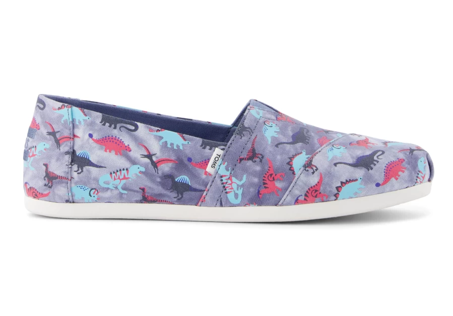 TOMS Alpargata Dino Print Glow In The Dark Slip-On Shoes
