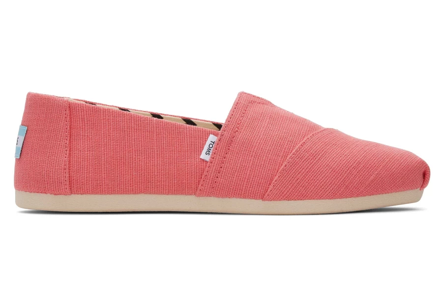 TOMS Alpargata Heritage Canvas Slip-On Shoes in Shell Pink | Comfortable & Stylish