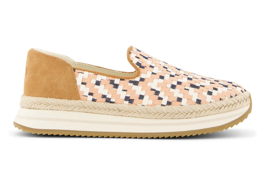 TOMS Women's Denim Honey Espadrille Sneakers - Jocelyn Tan Style Comfort Casual Shoes