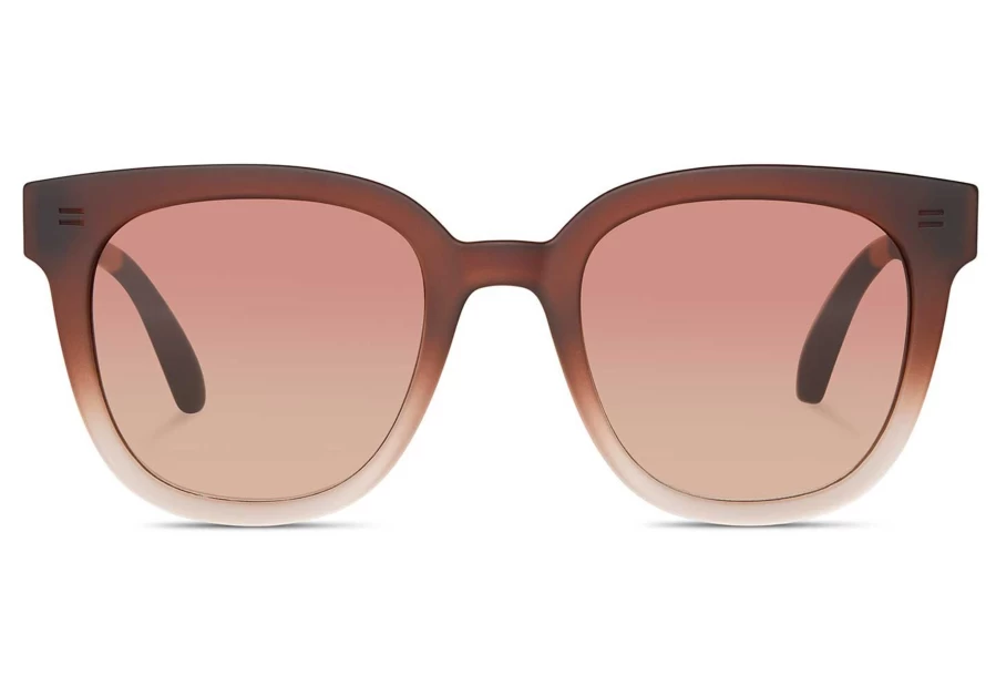 TOMS Juniper Ombre Traveler Sunglasses – Matte Ombre with Soft Touch Finish