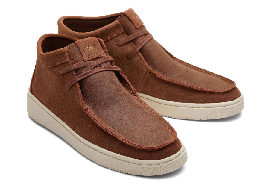 TOMS Trvl Lite Moc Chukka Coffee Brown Casual Sneaker Boot for Men