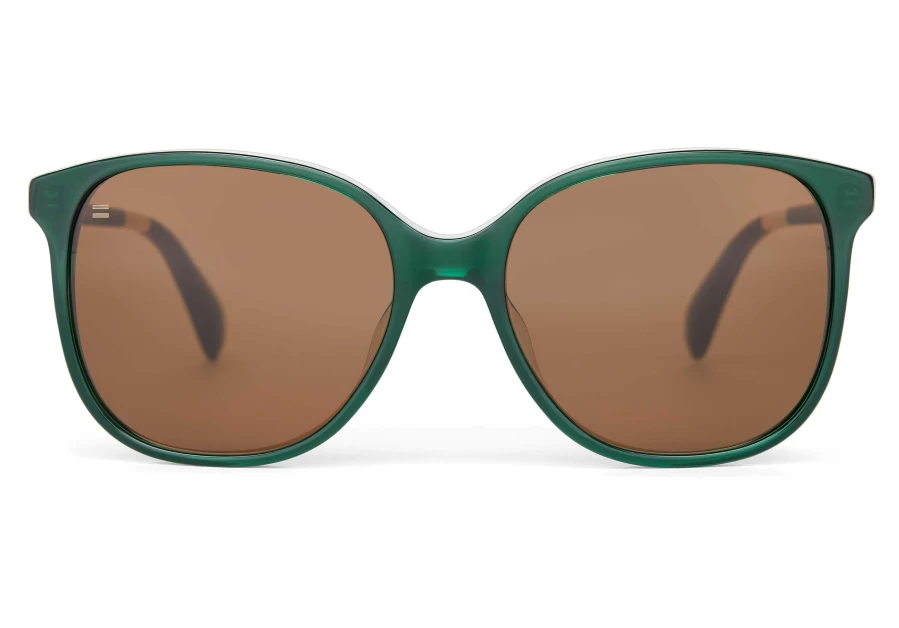 TOMS Sea Moss & Brown Handcrafted Sustainable Sunglasses – Sandela Collection
