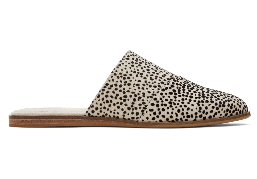 TOMS Mini Cheetah Print Slip-On Flats - Jade Green Casual Shoes