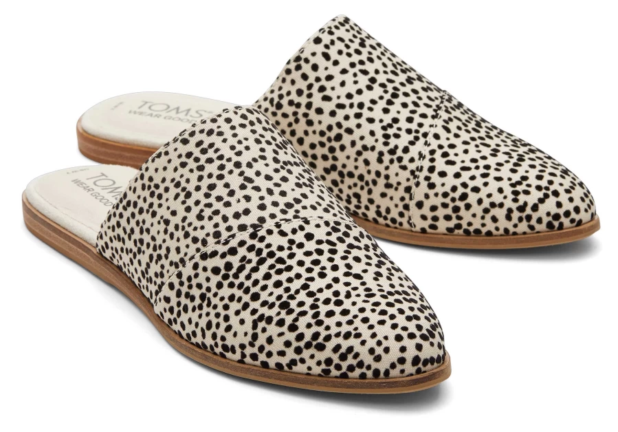 TOMS Mini Cheetah Print Slip-On Flats - Jade Green Casual Shoes