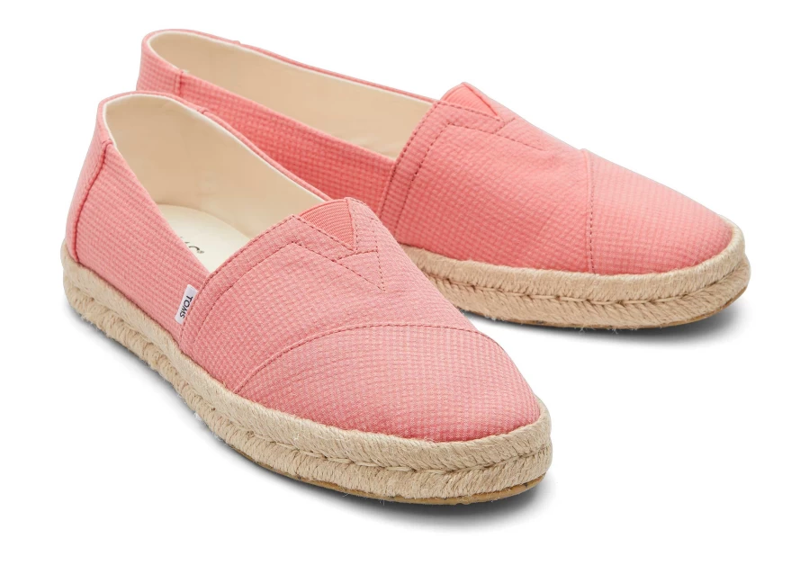 TOMS Women's Shell Pink Alpargata Rope 2.0 Espadrille Shoes