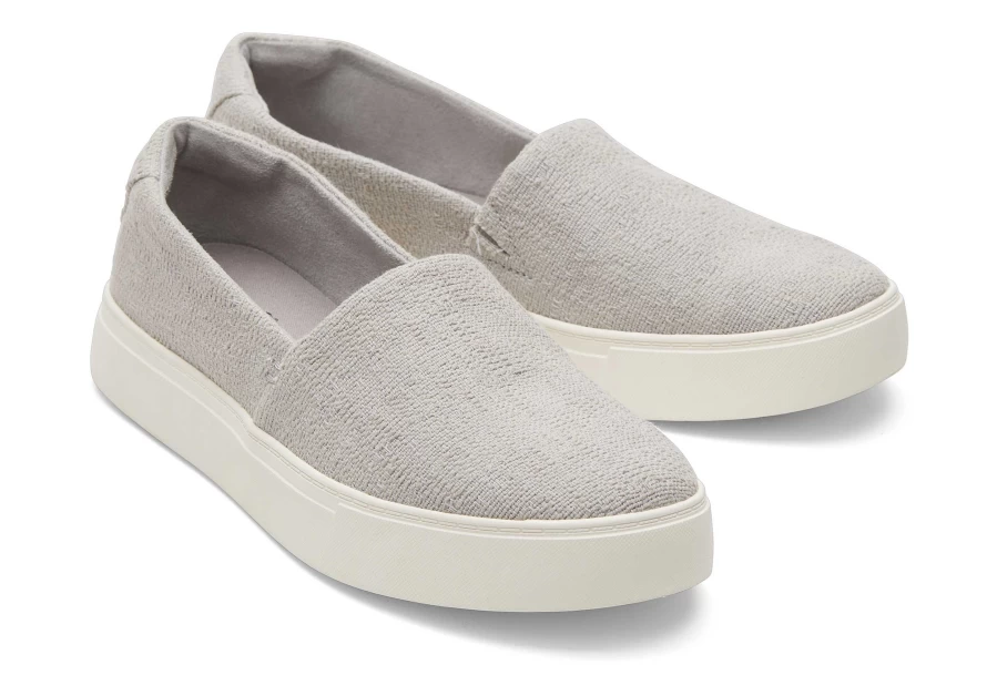 TOMS Kameron Slip-On Sneakers in Drizzle Grey - Comfortable Casual Shoes