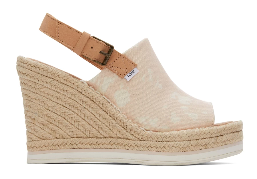 TOMS Monica Wedge Heel in Natural Multi | Comfortable Women's Casual Sandals