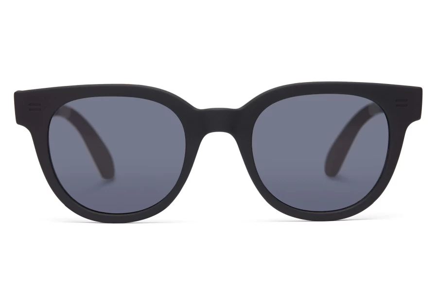 TOMS Black / Grey Rhodes Traveler Sunglasses for Men & Women
