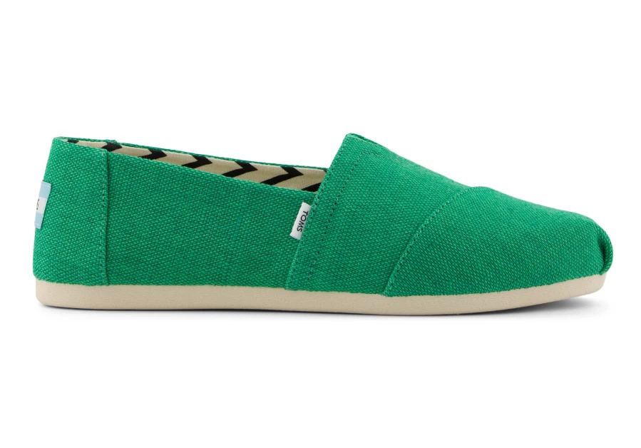 TOMS Alpargata Deep Mint Canvas Slip-On Shoes – Heritage Style Comfort Footwear