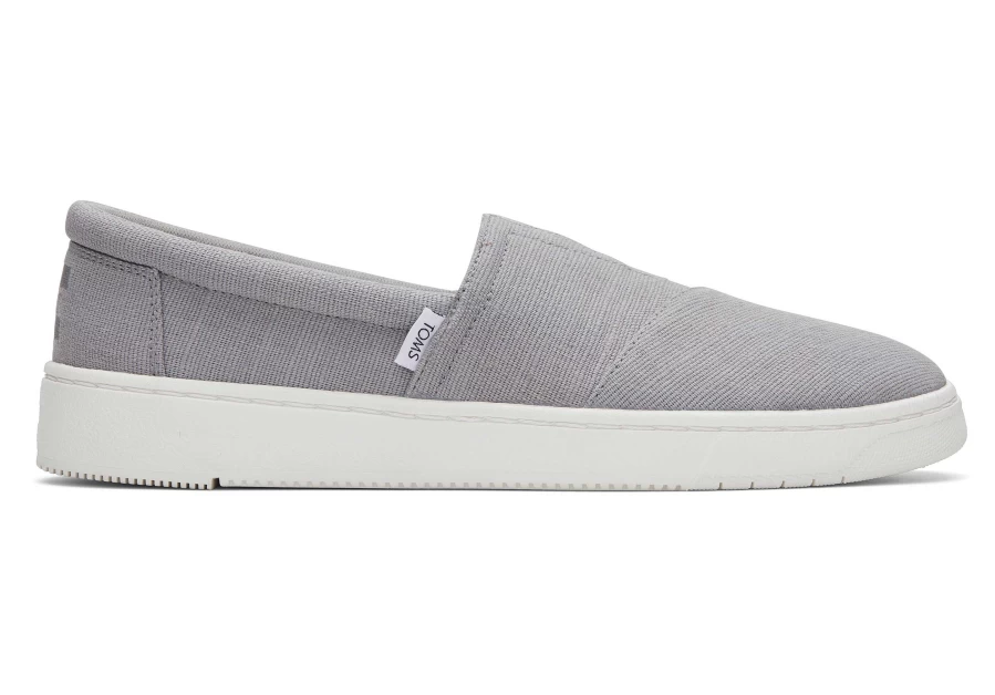 TOMS Trvl Lite Alpargata Slip-On Sneakers in Ultimate Grey | Lightweight Comfort Shoes