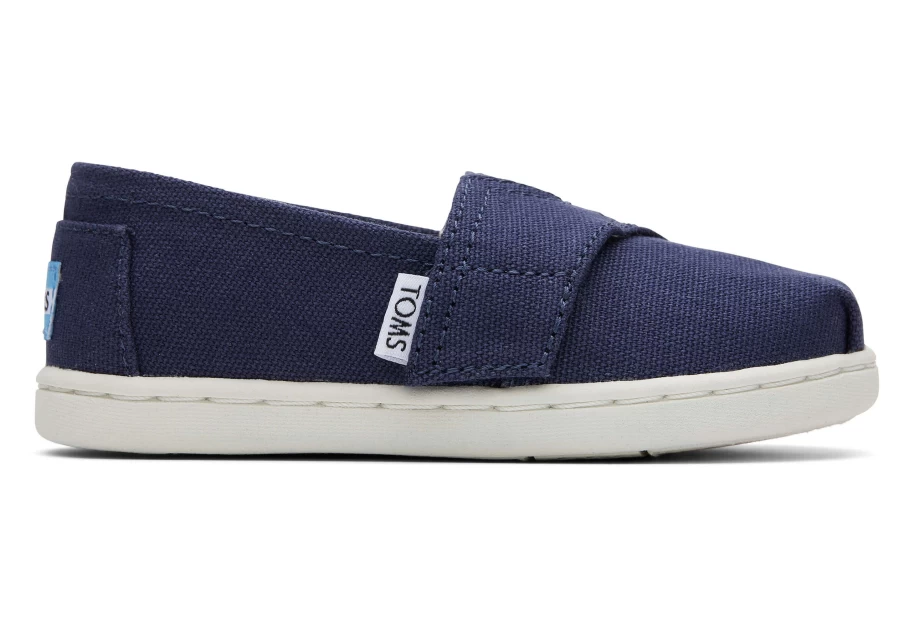 TOMS Navy Alpargata Canvas Shoes for Toddlers - Comfortable & Lightweight