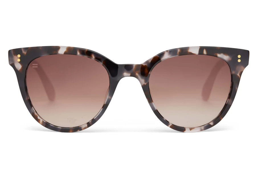 TOMS Vintage Tortoise-Brown Gradient Handcrafted Sunglasses – Marlowe Style