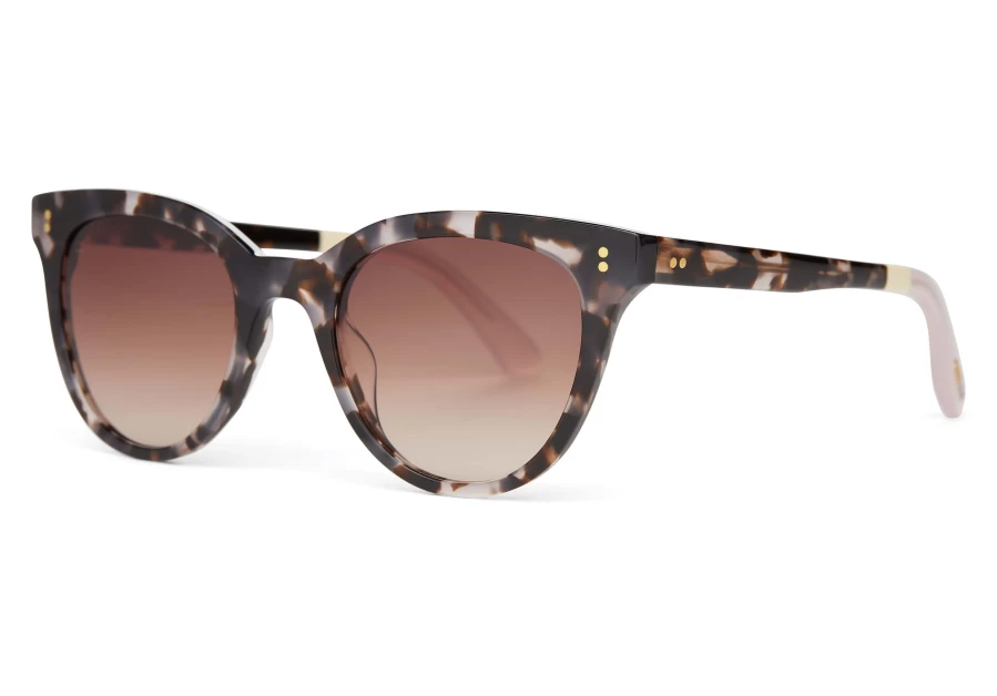 TOMS Vintage Tortoise-Brown Gradient Handcrafted Sunglasses – Marlowe Style