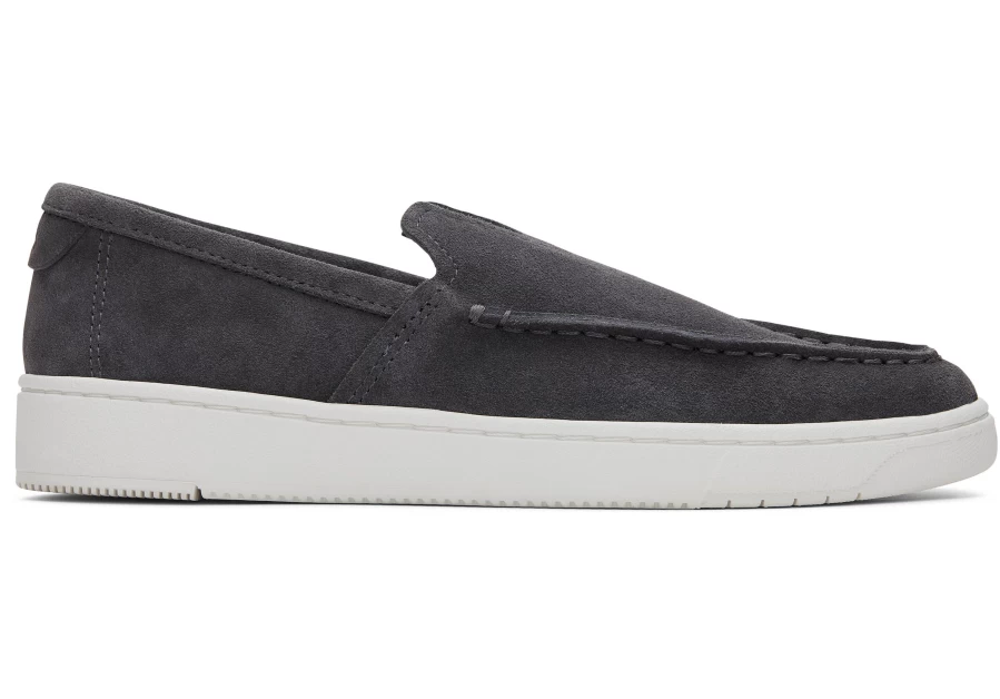 TOMS Forged Iron Suede Trvl Lite Slip-On Loafer Shoes for Men