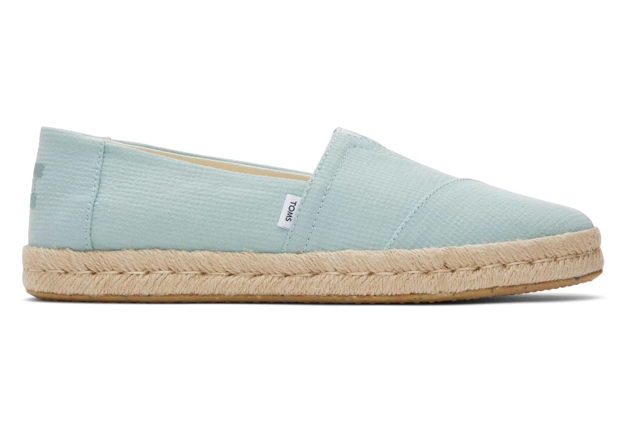TOMS Alpargata Rope 2.0 Espadrilles in Light Mint - Soft Blue Casual Shoes