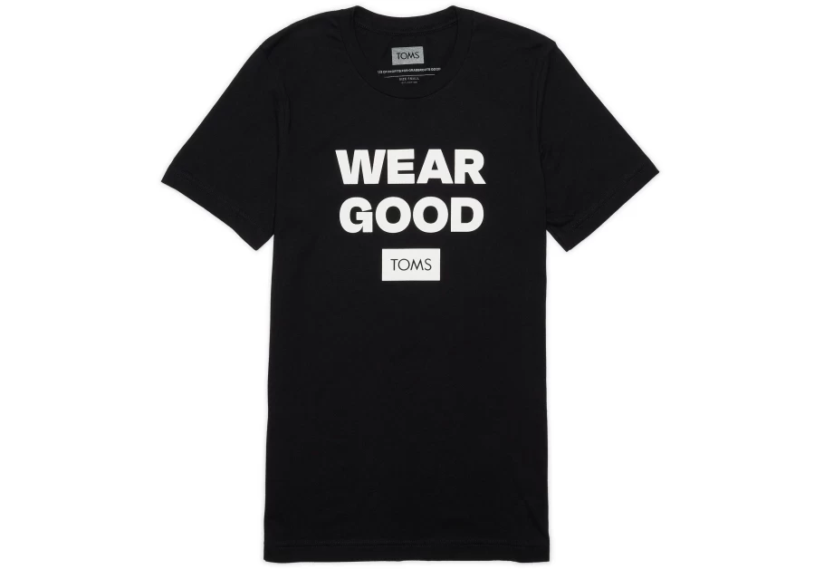 TOMS Men's Comfortable Short Sleeve Crew Neck T-Shirt - Soft Casual Wear Good Tee
