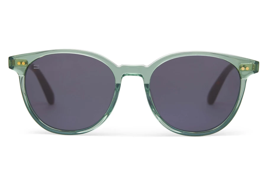 TOMS Bellini Jade Crystal-Dark Grey Handcrafted Sunglasses – Stylish & Unique Design