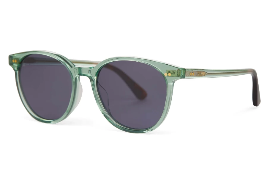 TOMS Bellini Jade Crystal-Dark Grey Handcrafted Sunglasses – Stylish & Unique Design