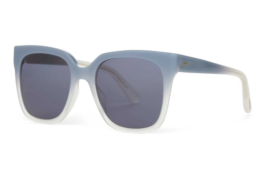 TOMS Handcrafted Blue Fade Grey Sunglasses – Natasha Chalky Style