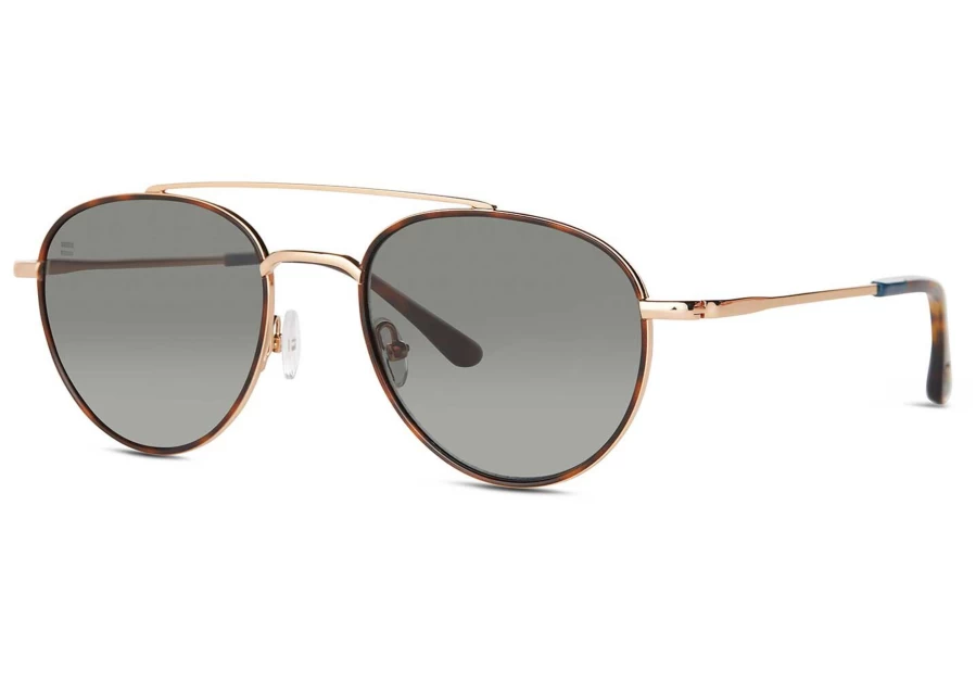 TOMS Yellow Gold Tort Windsor Sunglasses - Cairo Style for Men & Women