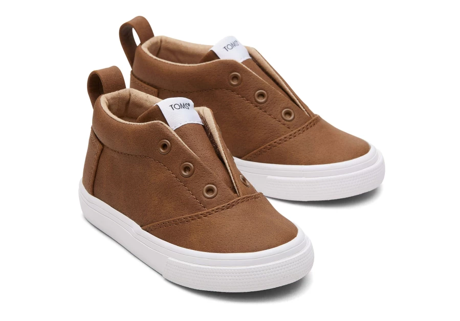 TOMS Toffee Toddler Sneakers for Boys and Girls - Comfortable Brown Kids Shoes