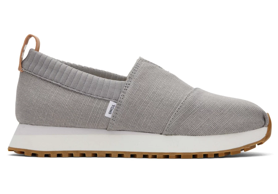 TOMS Resident 2.0 Drizzle Grey Heritage Canvas Sneakers - Eco-Friendly Casual Shoes