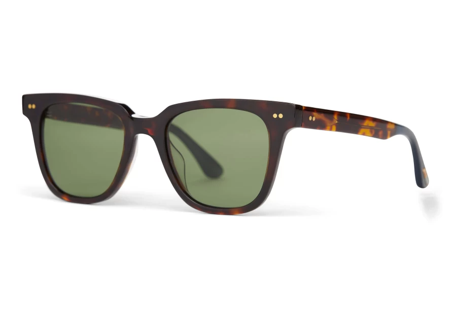 TOMS Dark Tortoise Polarized Handcrafted Memphis 301 Sunglasses for Men & Women