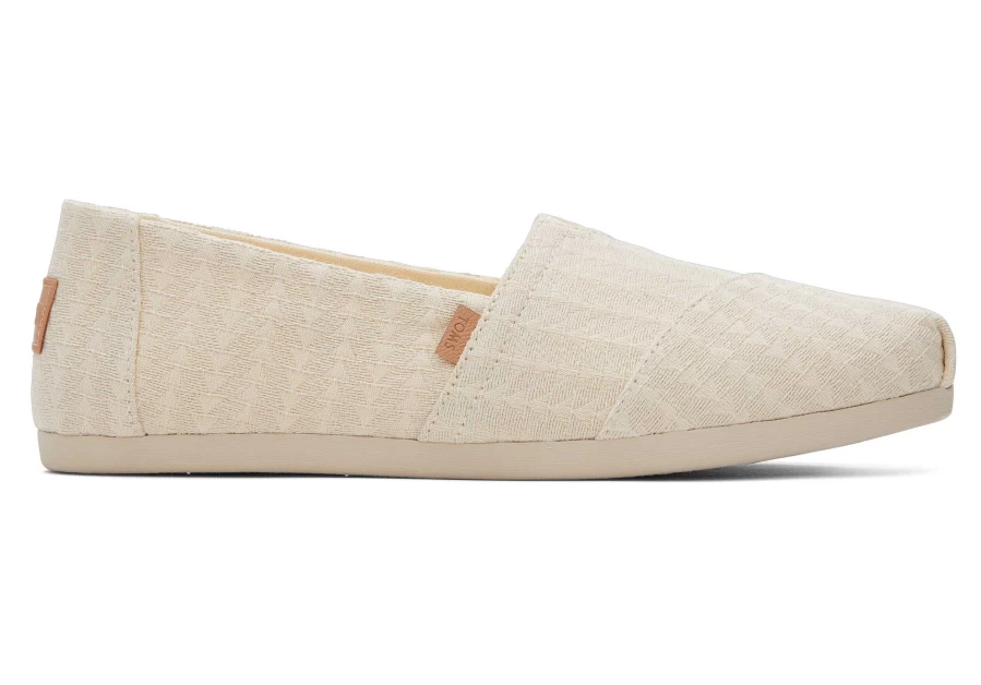 TOMS Alpargata Triangle Natural Woven Espadrille Shoes for Women and Men