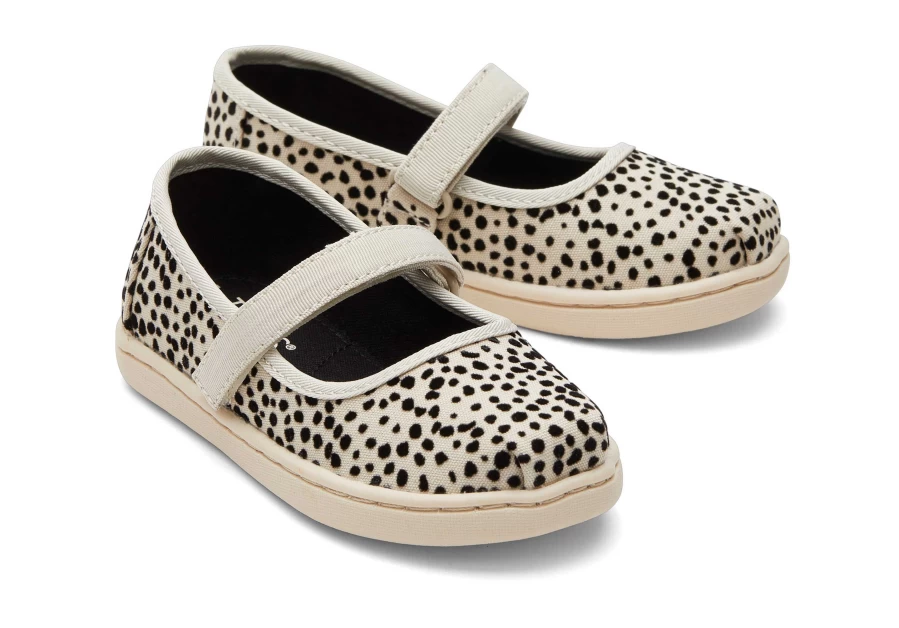 TOMS Mini Cheetah Mary Jane Print Toddler Shoes for Girls - Comfortable & Stylish First Walkers