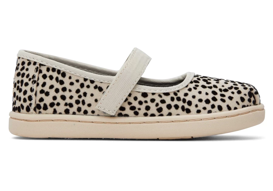 TOMS Mini Cheetah Mary Jane Print Toddler Shoes for Girls - Comfortable & Stylish First Walkers
