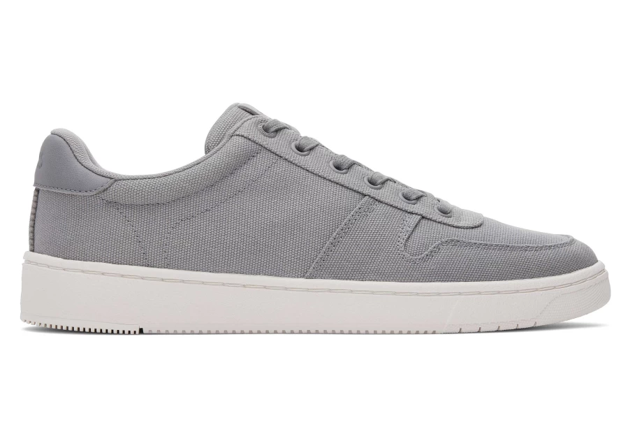 TOMS Heritage Canvas Sneakers in Ultimate Grey - TRVL Lite Court Casual Shoes